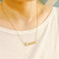 Old English Zodiac Necklace | Choose Your Sign