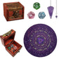 MysticAura Pendulum Tarot Set with Amethyst & Wooden Box