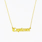 Old English Zodiac Necklace | Choose Your Sign