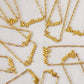18k Gold Paperclip Chain Zodiac Necklace