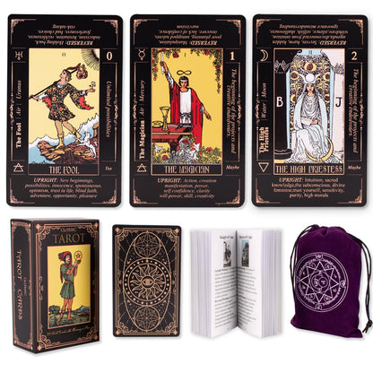 Tarot Cards for Beginners w/ Meanings on Them