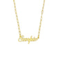 18k Gold Paperclip Chain Zodiac Necklace
