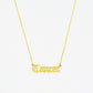 Old English Zodiac Necklace | Choose Your Sign