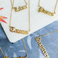 Old English Zodiac Necklace | Choose Your Sign