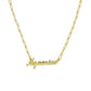 18k Gold Paperclip Chain Zodiac Necklace
