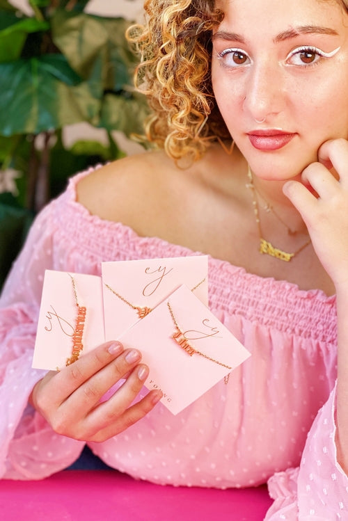 Old English Zodiac Necklace | Choose Your Sign