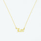 Old English Zodiac Necklace | Choose Your Sign