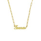 18k Gold Paperclip Chain Zodiac Necklace