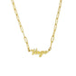 18k Gold Paperclip Chain Zodiac Necklace