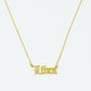 Old English Zodiac Necklace | Choose Your Sign