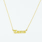 Old English Zodiac Necklace | Choose Your Sign