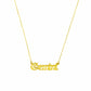 Old English Zodiac Necklace | Choose Your Sign