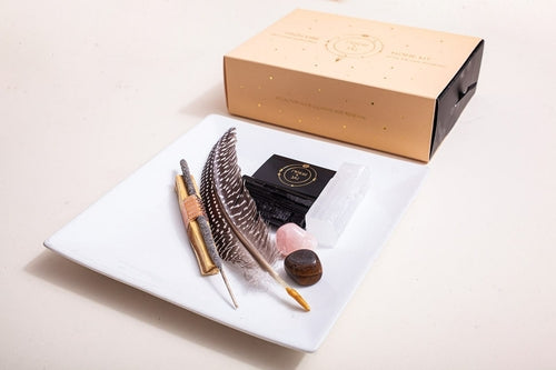 High Vibe Home Kit to Cleanse & Protect w/ Smudge Tools & Crystals