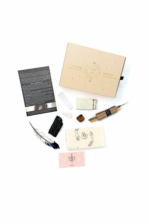 High Vibe Home Kit to Cleanse & Protect w/ Smudge Tools & Crystals