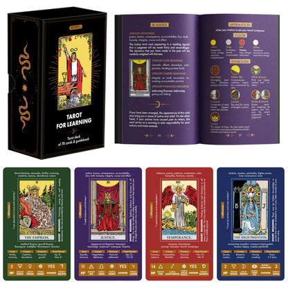 Enlighten Tarot - Beginner Deck with Guide & Meanings