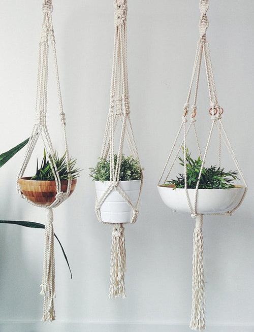 Goddess Macrame Plant Hanger | Maiden Mother & Crone