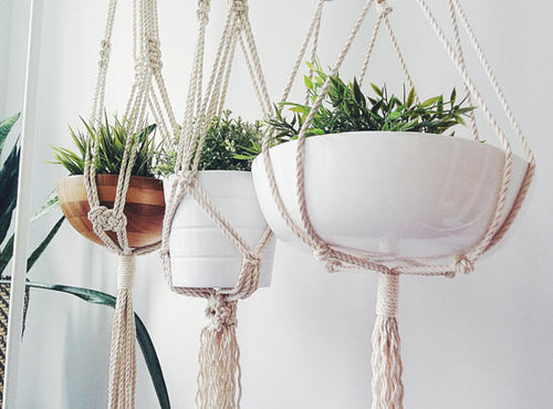 Goddess Macrame Plant Hanger | Maiden Mother & Crone