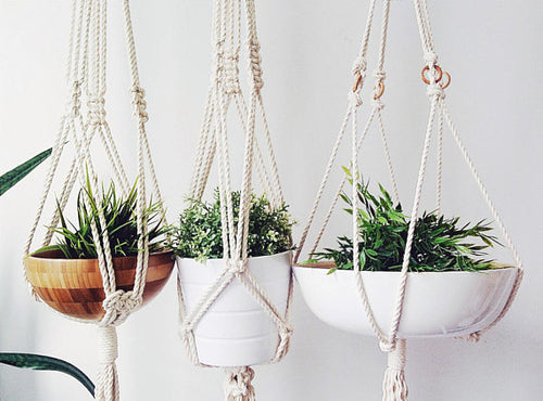 Goddess Macrame Plant Hanger | Maiden Mother & Crone
