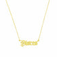 Old English Zodiac Necklace | Choose Your Sign