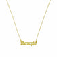 Old English Zodiac Necklace | Choose Your Sign