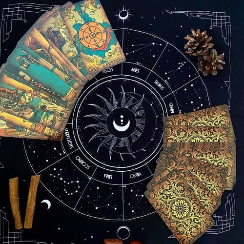 Black Tarot Cloth for Spread