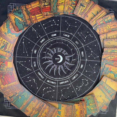 Black Tarot Cloth for Spread